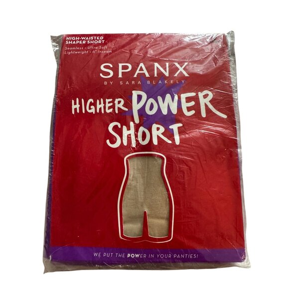 Spanx Higher Power Short Shapewear Seamless Ultra-Soft Nude Lightweight Small - Picture 1 of 4